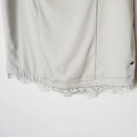 Sportalm  Switzerland Skirt Lace Trim Lyocell Athletic Soft Taupe 6 - Picture 6 of 12